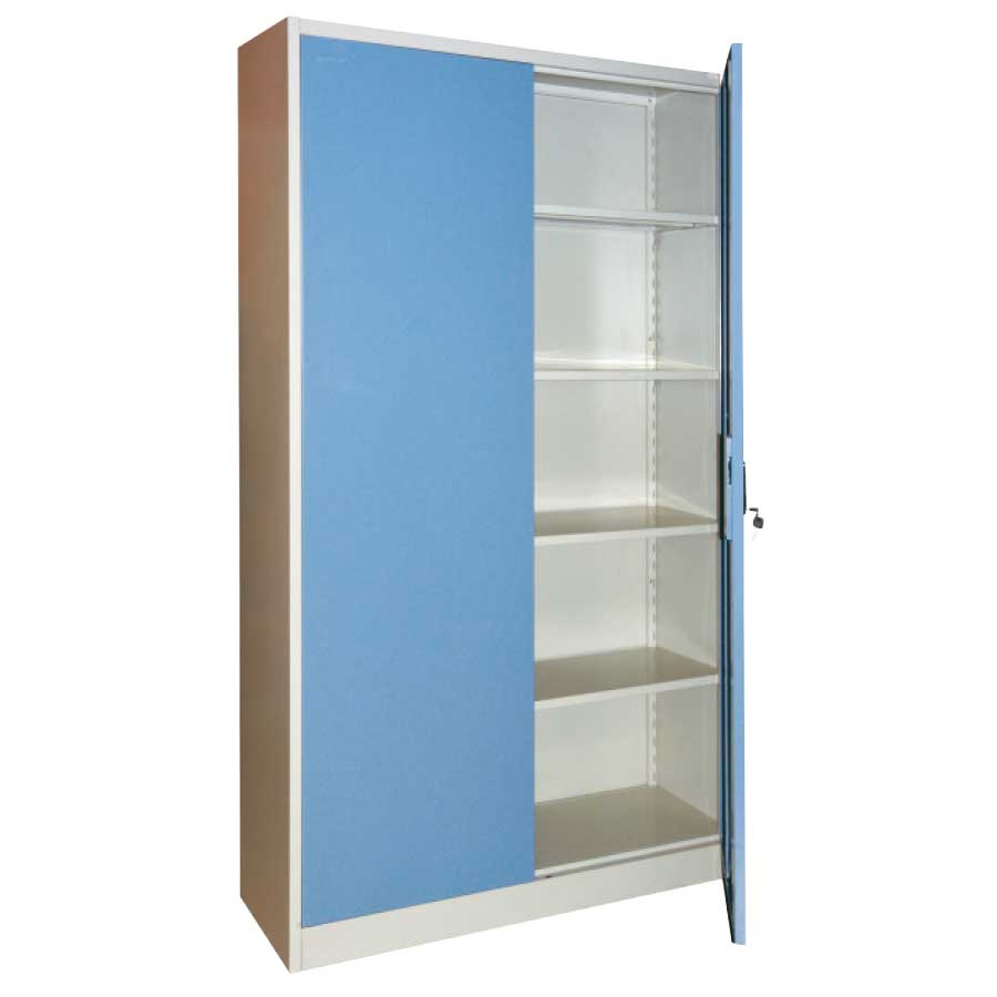 KRISBOW FILE CBNT 4 SHELV 4 DOORS SWING BLUE